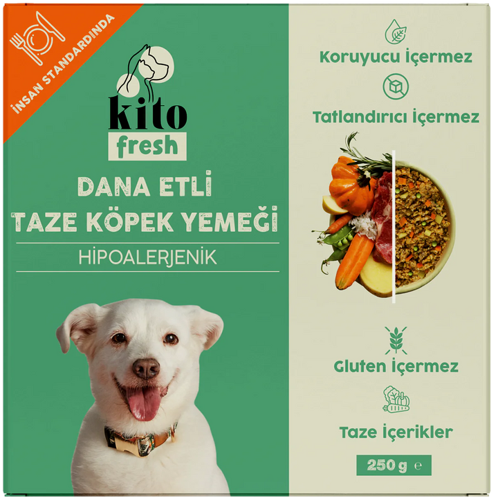 Kito Fresh Dana Etli Köpek Yemeği 250 Gr